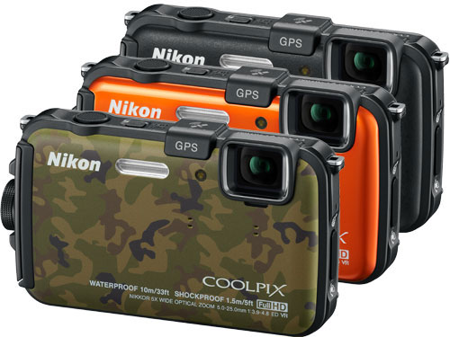 Nikon Coolpix AW100 colours Nikon Coolpix AW100 colours